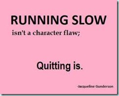 running slow