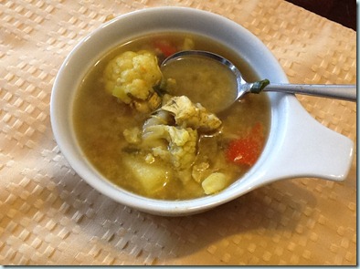 cauliflower curry soup