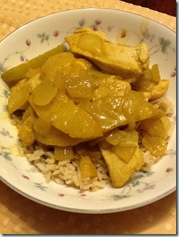chicken apple pear curry